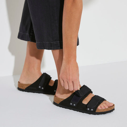 Birkenstock Women's Uji Nubuck-Suede Leather in Black