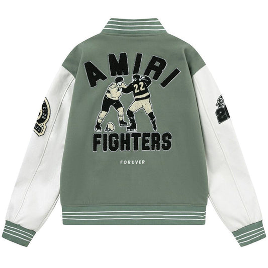 AMRl appliqué-logo Varsity Jackets