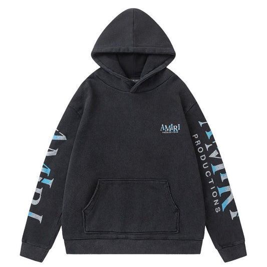 AMRI Theater Masks Print Cotton Hoodie