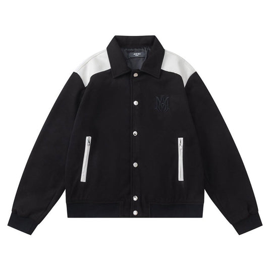 AMRl Varsity Logo-Embroidered Jacket