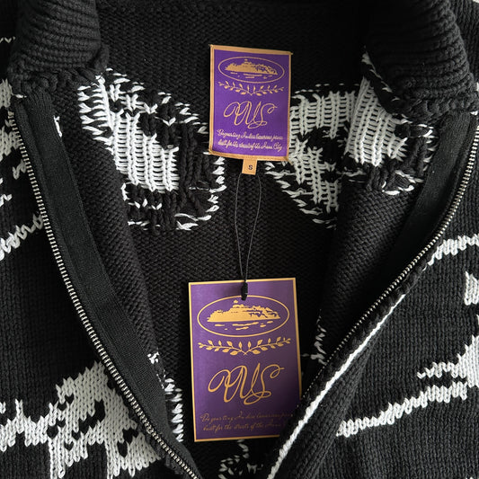 Corteiz heavy knit jacquard sweater