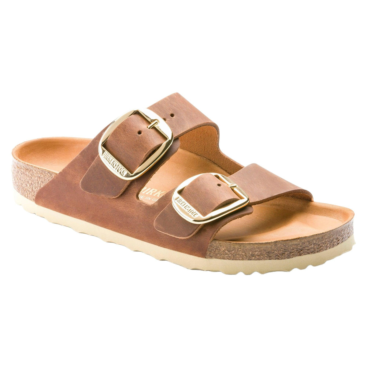 Birkenstock Arizona Big Buckle Oiled Leather in Cognac