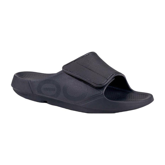 OOFOS Unisex Ooahh Sports Flex Sandals in Black Matte