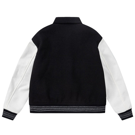 AMRI bone embroidered baseball jacket