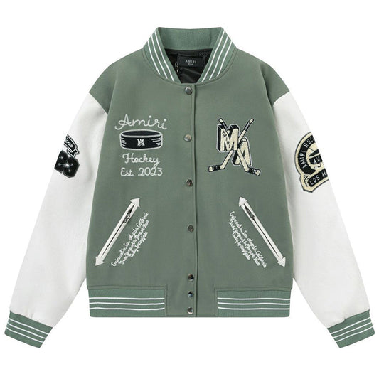 AMRl appliqué-logo Varsity Jackets