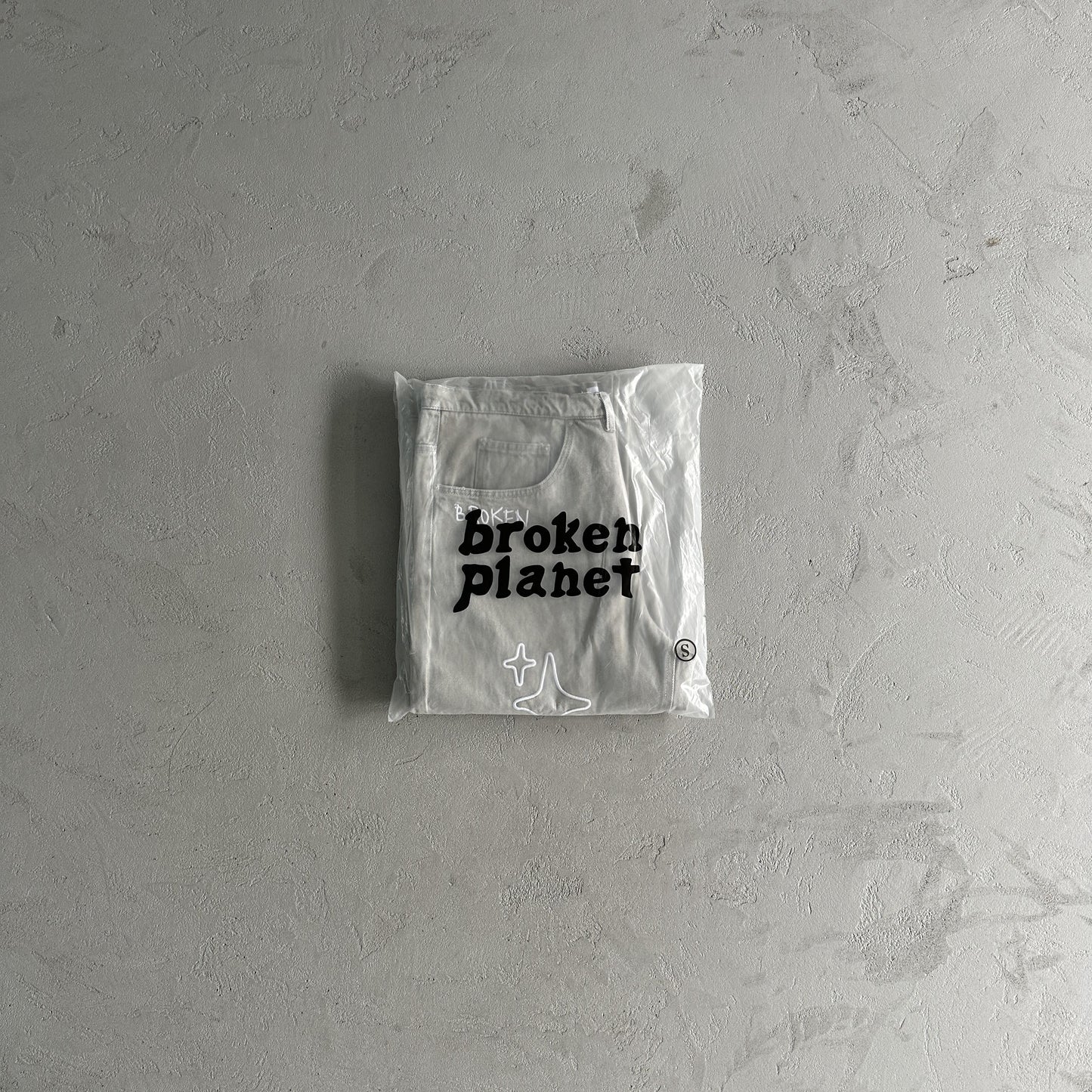 Broken P White Star Pants