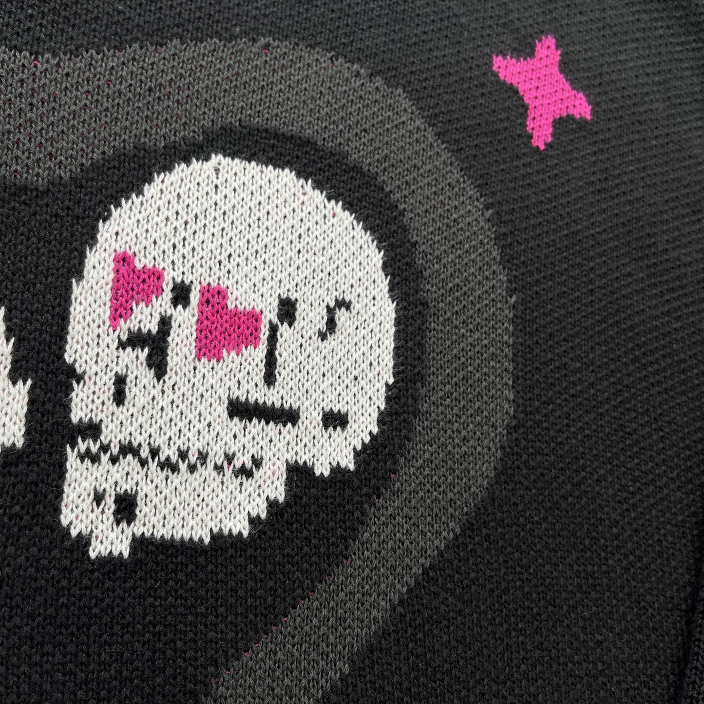 Broken P Skull Heart Sweater