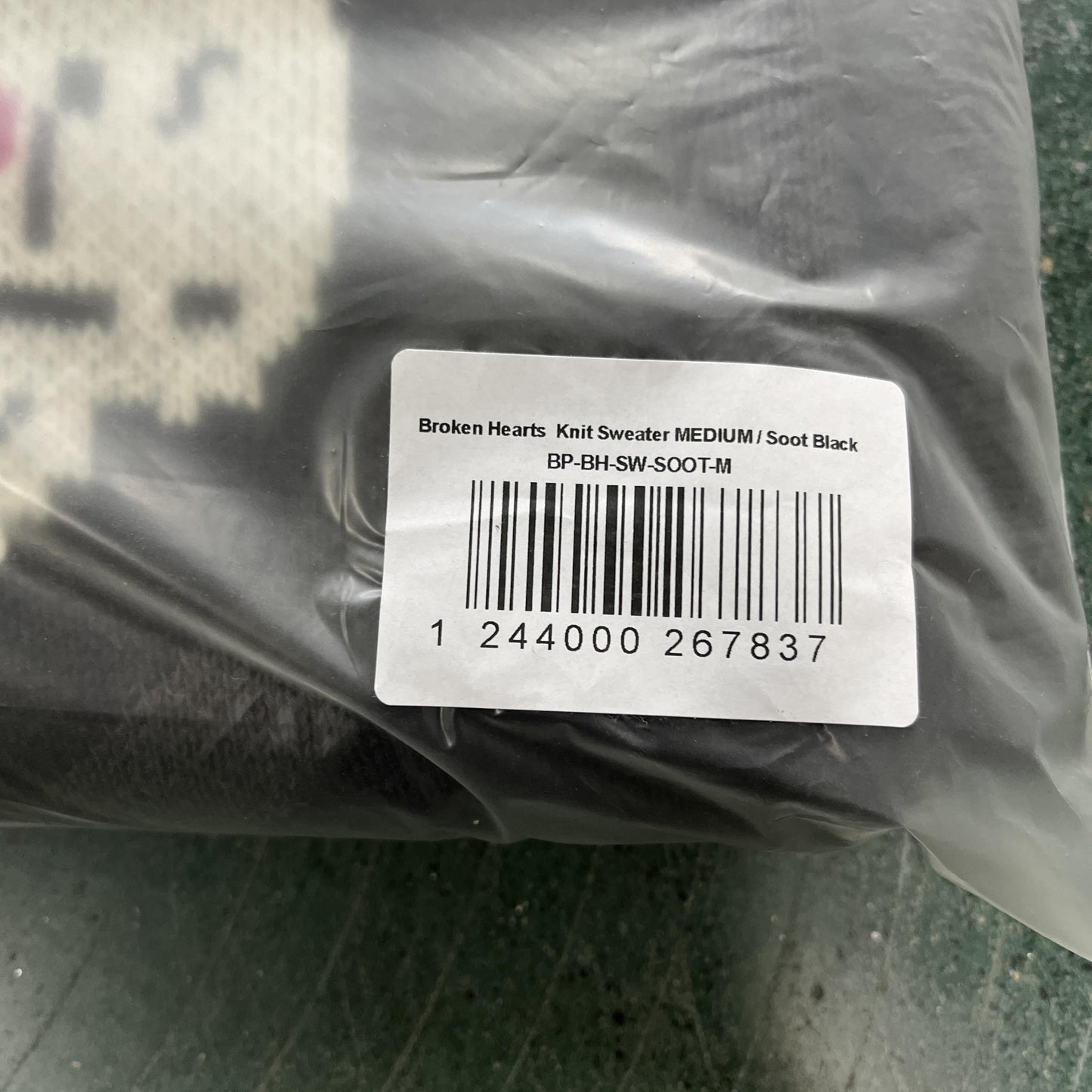 Broken P Skull Heart Sweater