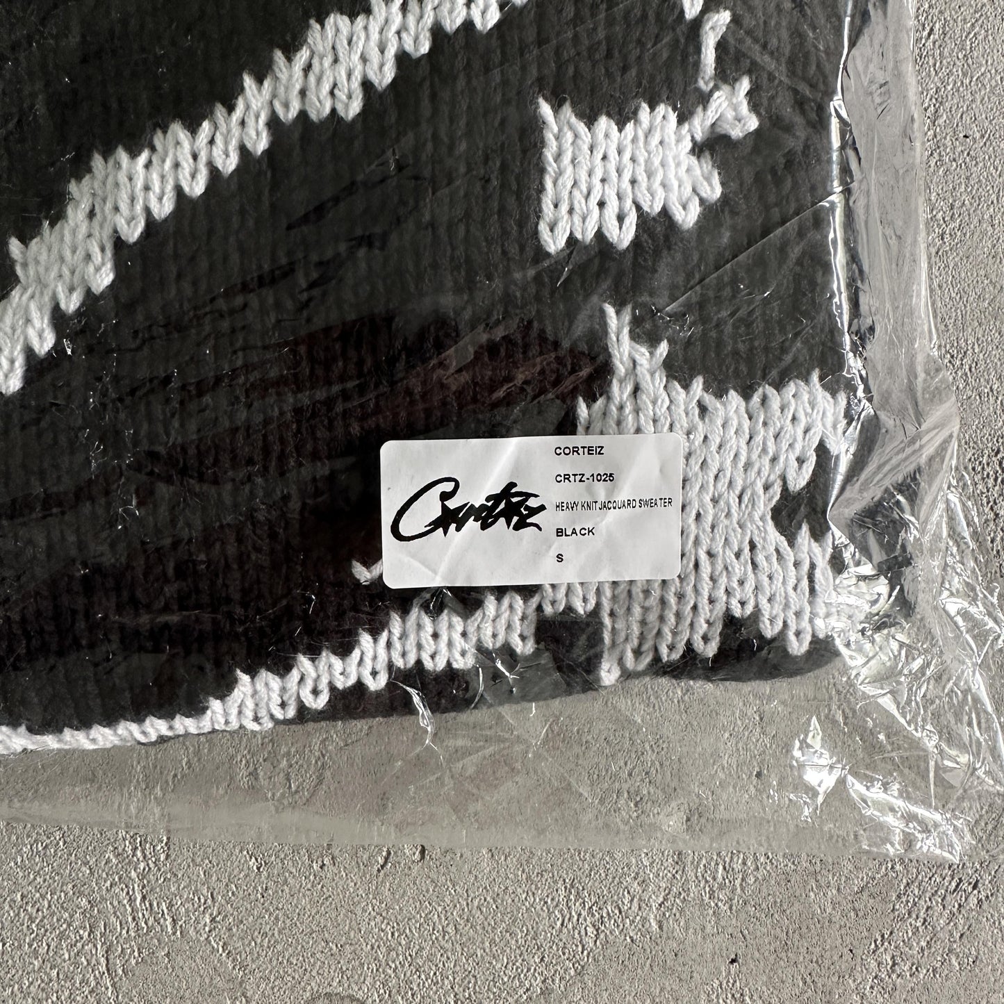 Corteiz heavy knit jacquard sweater