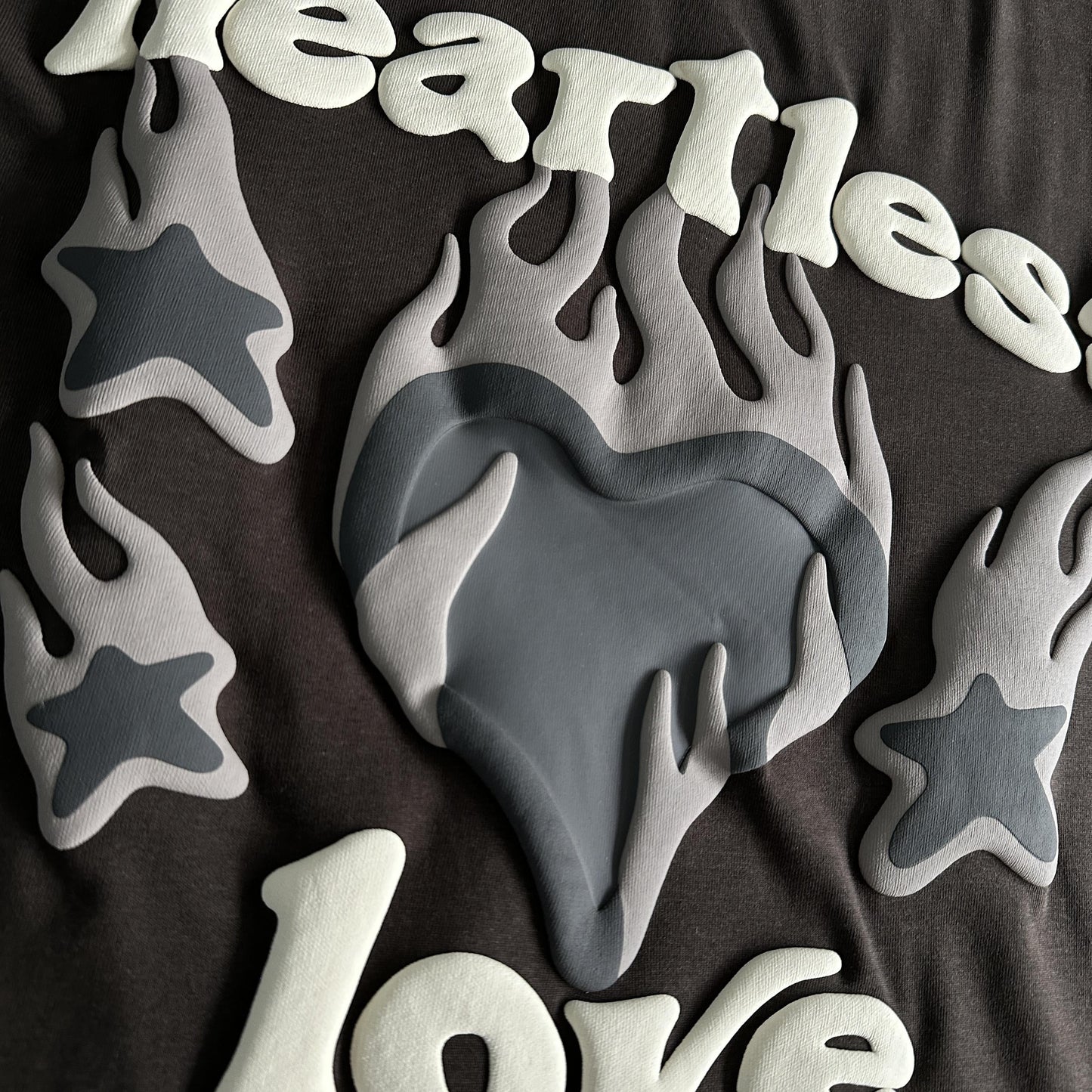 Broken P Heartess Love Tshirt-mocha