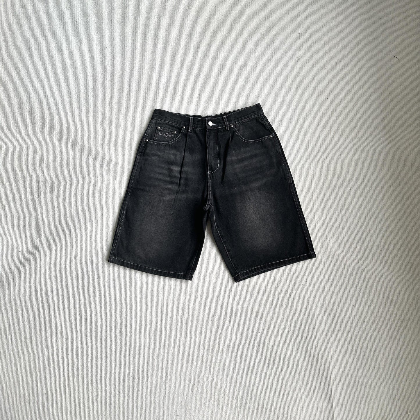 Broken P Denim Jeans Shorts