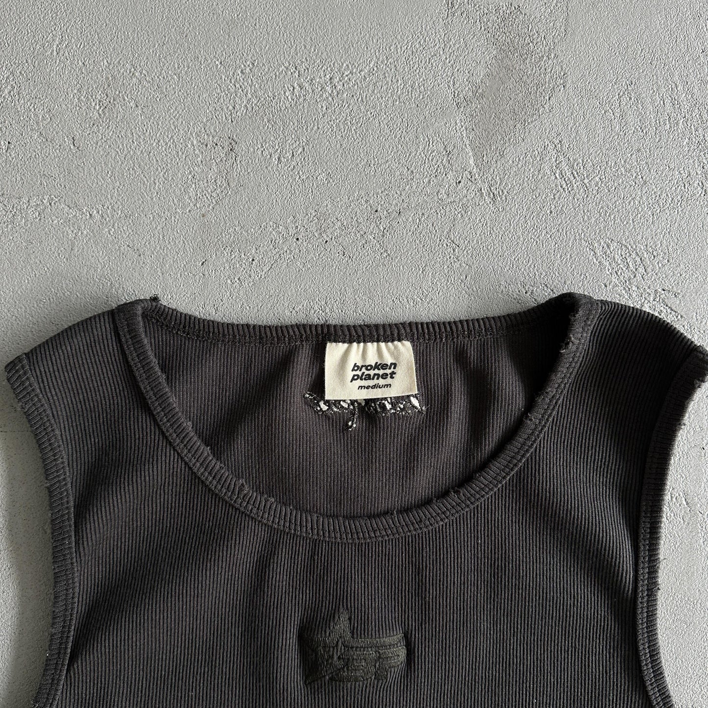 Broken P Mens Washed Ribbde Tank Top