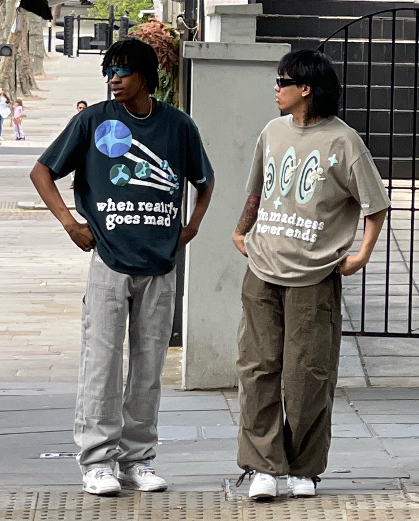 Broken P Three Skull Space TShirt