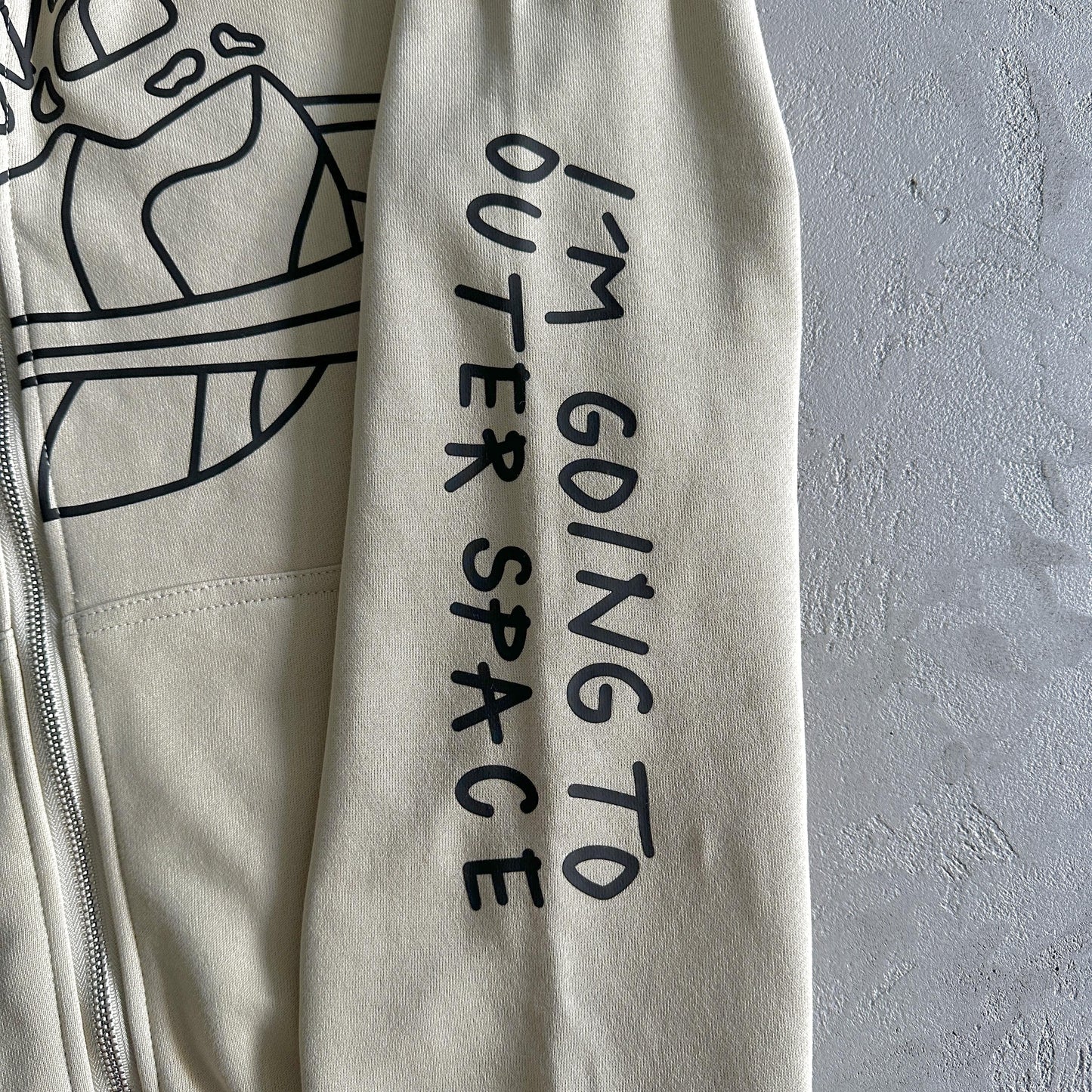 Broken P Planet Zip Up Hoodie