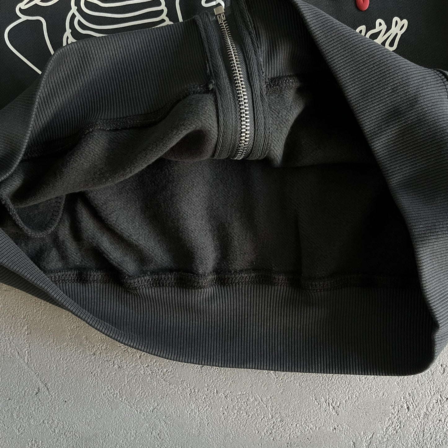 Broken P Skeleton Zip Up Hoodie