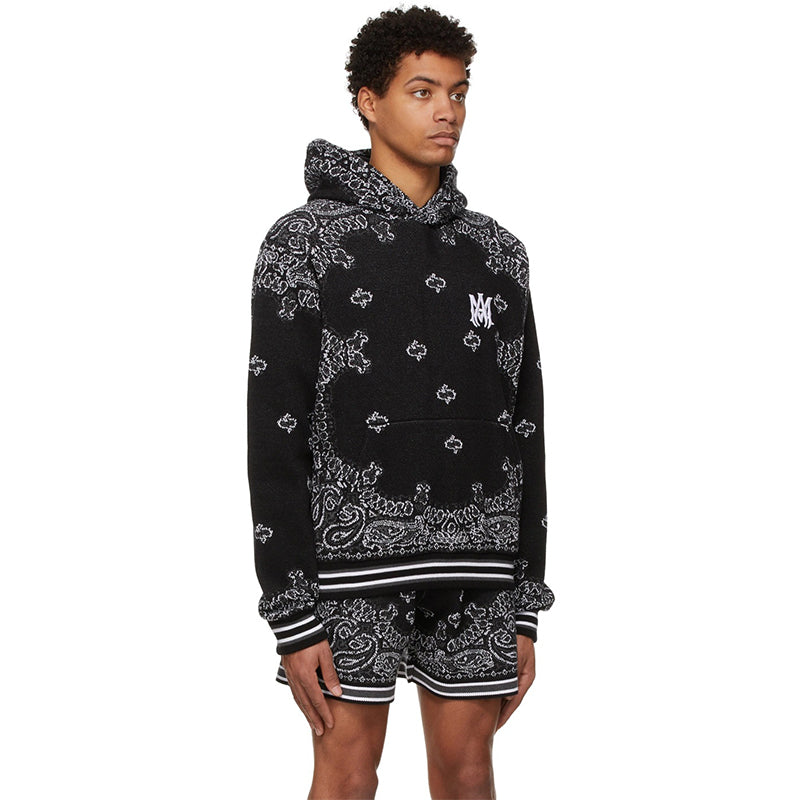 AMRI Black Bandana B-Ball Hoodie
