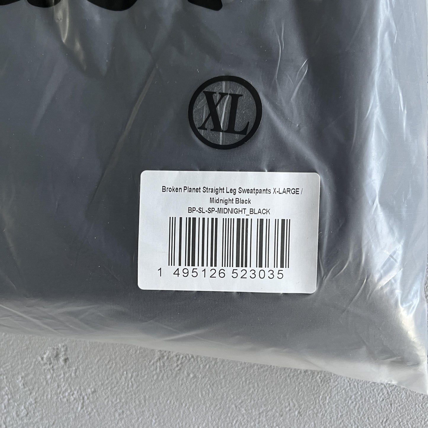 Broken P Staight Leg Sweatpants Black