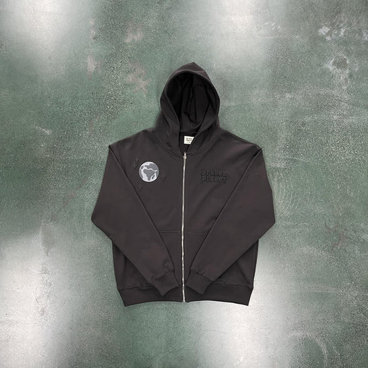 Broken P Spider Zip Up Hoodie