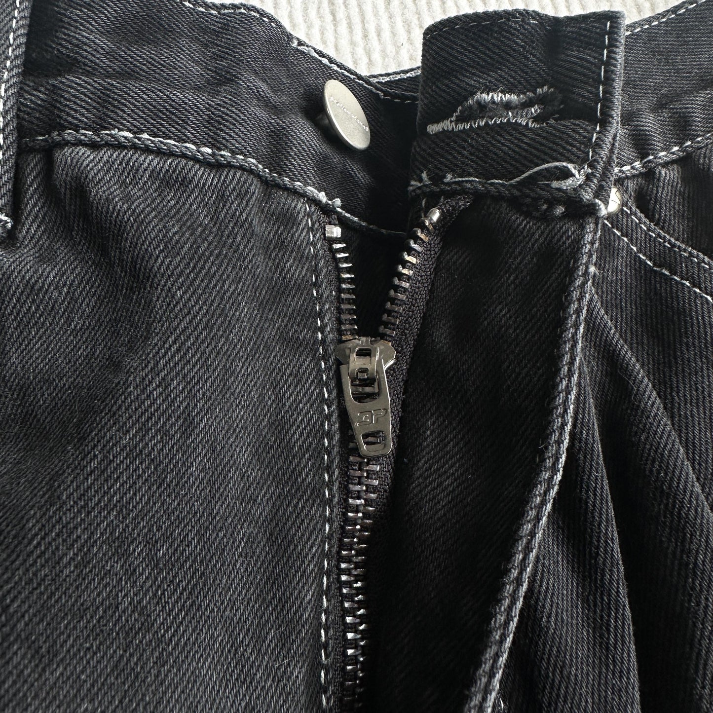 Broken P Denim Jeans Shorts