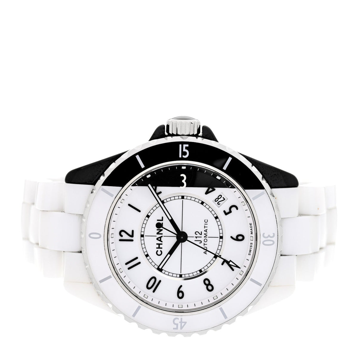 Stainless Steel Ceramic 38mm J12 Paradoxe Automatic Watch White